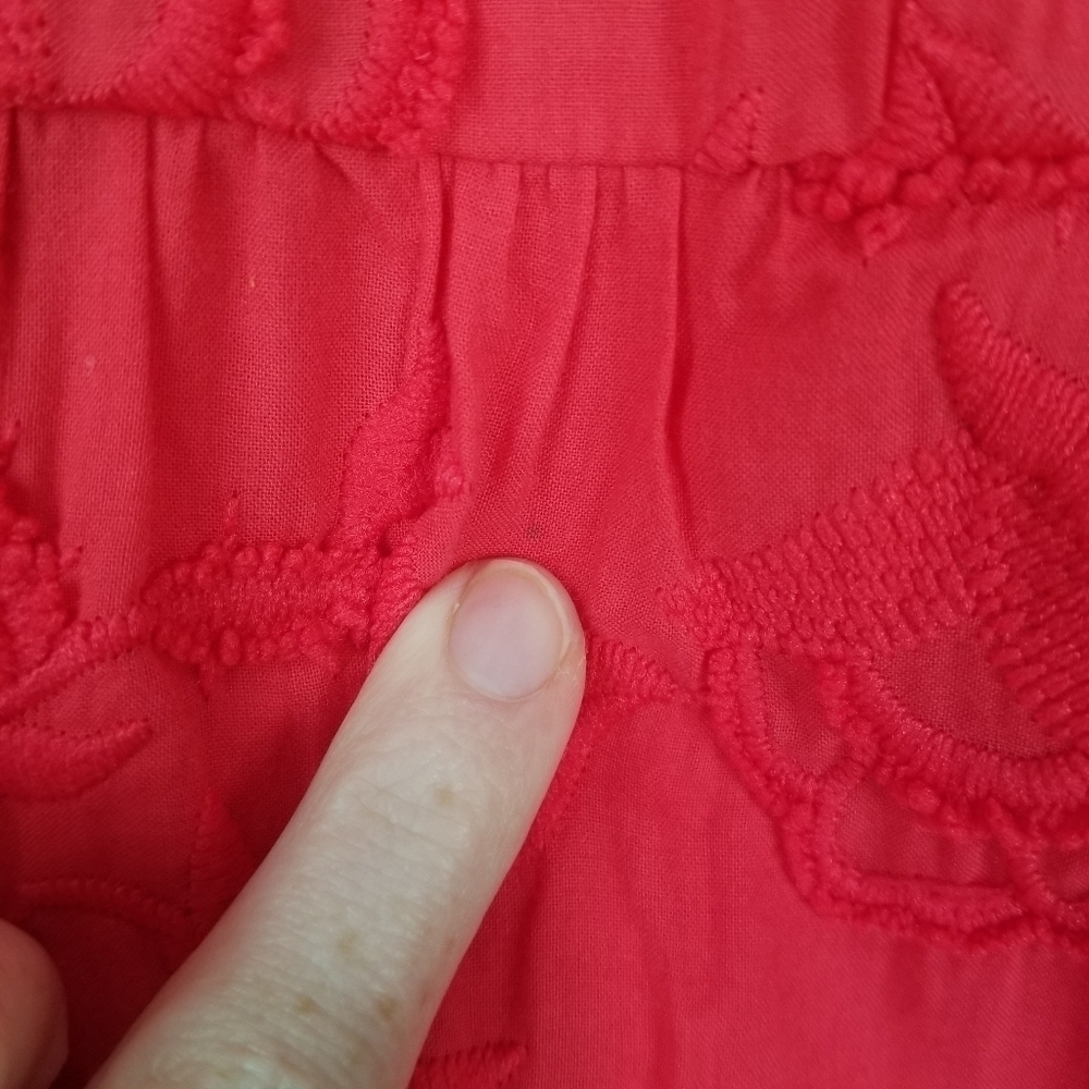 Ted Baker Lorene Halter Neck Fit & Flare Dress Red Size 3 Embroidered - Picture 10 of 16